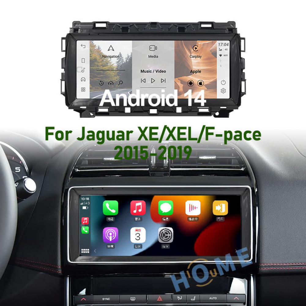 Jaguar XE XEL F-PACE 10.25 inch Android 14 - CarPlay - Android - GPS Navigasyon - Multimedya Ekran 2015-2019