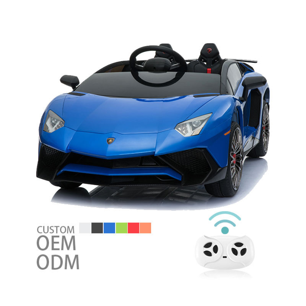 12V Licensed Lamborghini Aventador SVJ - Orijinal Lisanslı, Amortisörlü Makas Kapılı, Eva Tekerlekli, Deri Koltuklu ve Uzaktan Kumandalı Akülü Süper Spor Araba