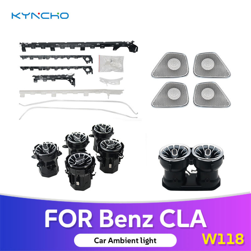 Mercedes-Benz GLE W166, GLS X166 & ML W166 Yeni Nesil Işıklı Türbin Hava Menfezi ve Ambiyans Aydınlatma Sistemi