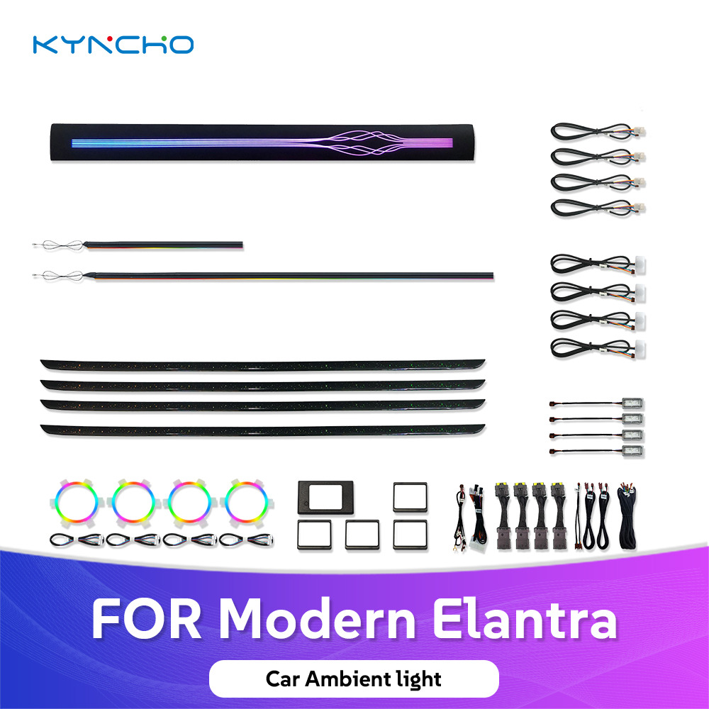 Hyundai Elantra Neon Flowing Symphony LED & 64 Renk İç Mekan Ambiyans Aydınlatma Sistemi