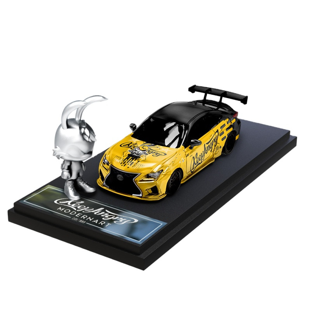 TimeMicro 1/64 Lexus RC F Modified Rabbit Head Diecast – JDM Estetiği ve Agresif Modifiye Ruhu