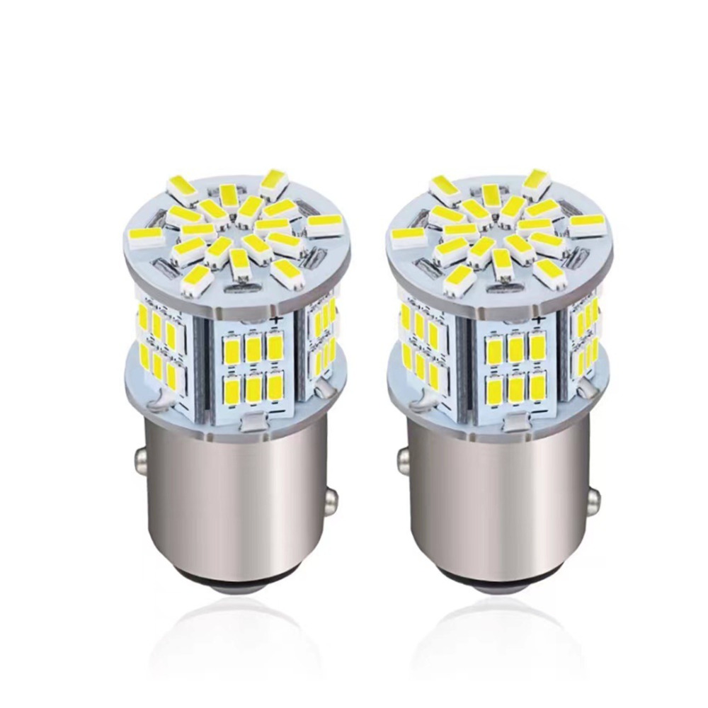 Yüksek Parlaklıklı LED Fren ve Sinyal Lambası - 1157-3014-54W Uyumlu Araç Ampulü