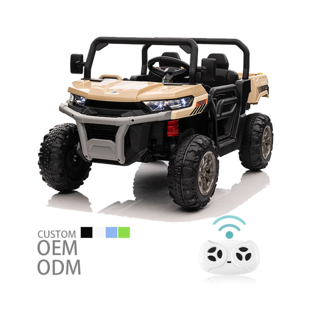 Agro-Titan 6x6 Expedition - 6 Tekerlekli, Dev Römorklu, 12V Çift Motorlu ve 10 Yaşa Uygun Yüksek Kapasiteli Akülü İş Makinesi