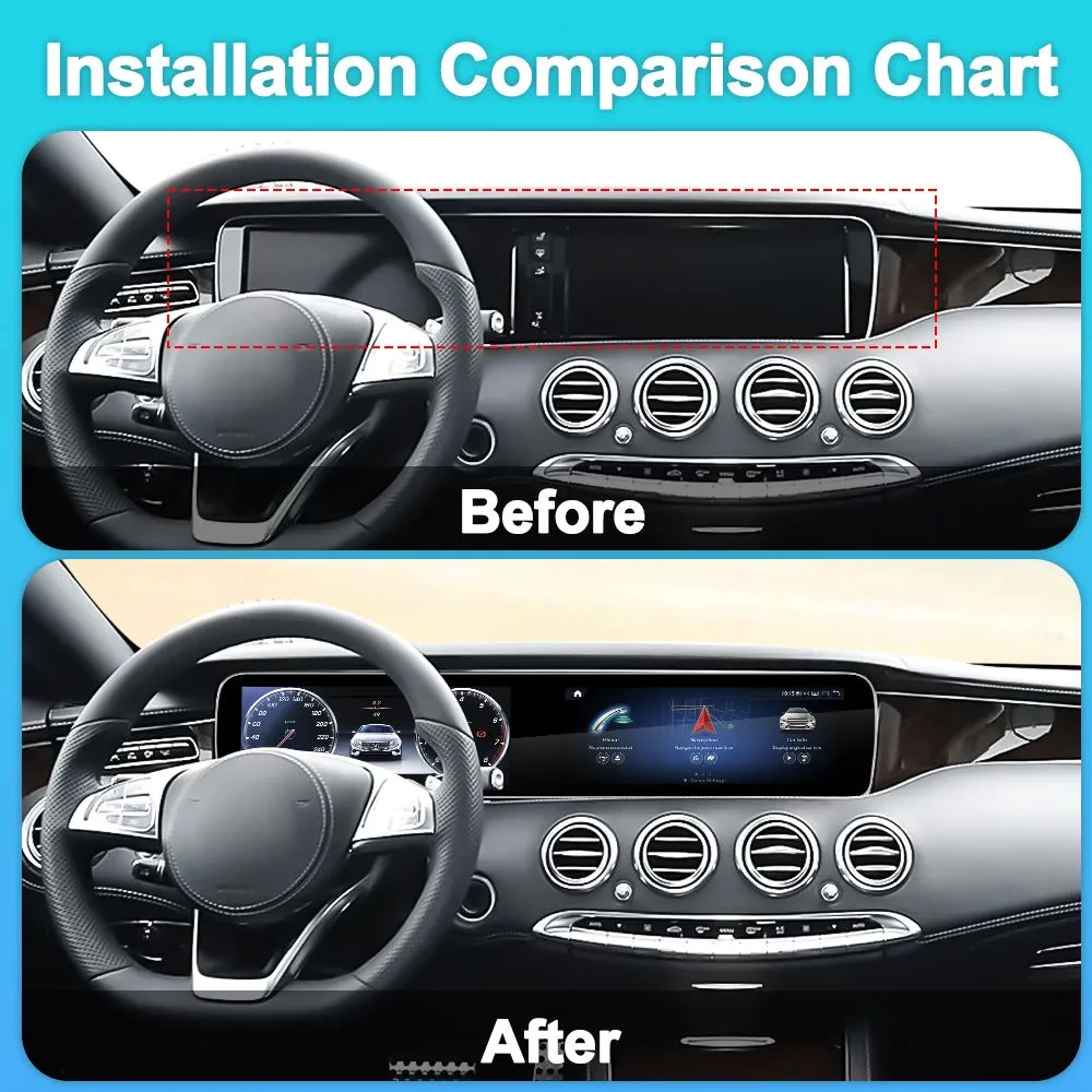 Mercedes-Benz S-Serisi (W222) Android Multimedya Sistemi - 12.3 İnç (2014–2017)