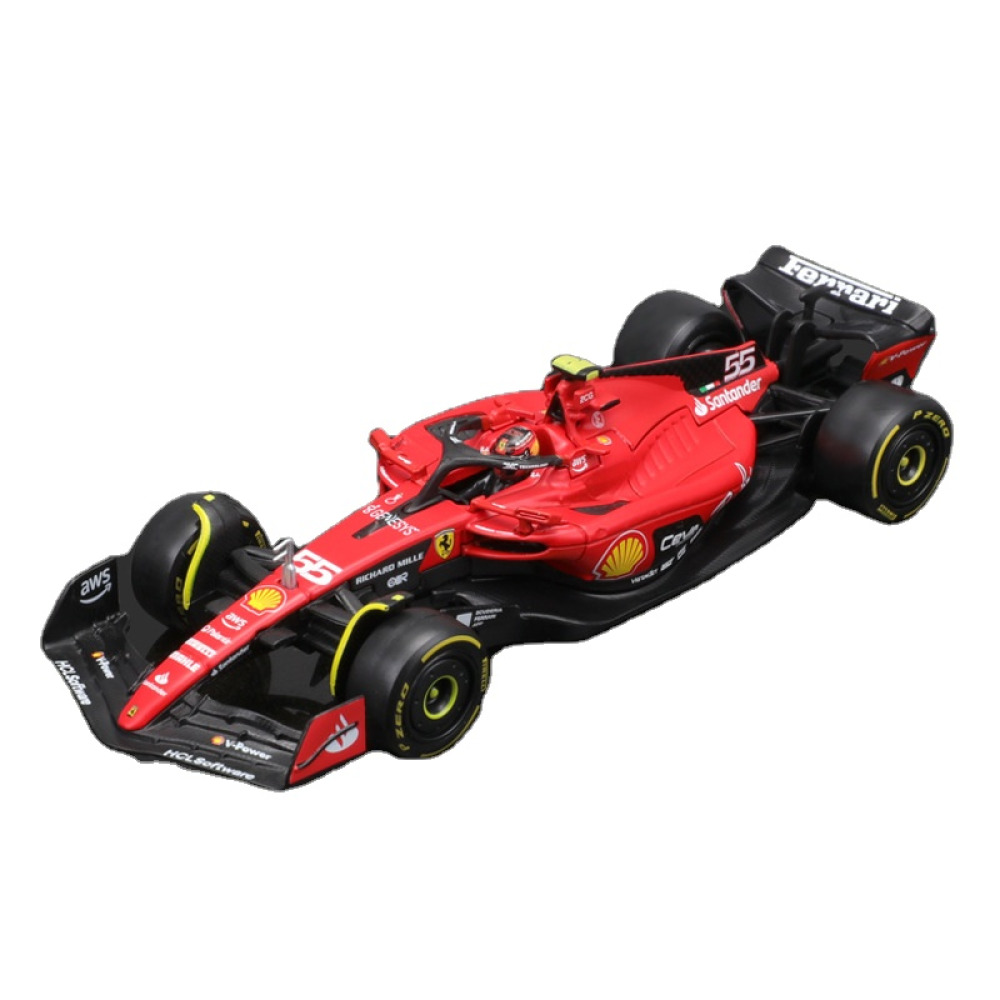 Bburago 1/43 Ferrari SF-23 (2023) – Tifosi Ruhunu ve Metalik Yarış Tutkusunu Yansıtan Şık Diecast Tasarımı