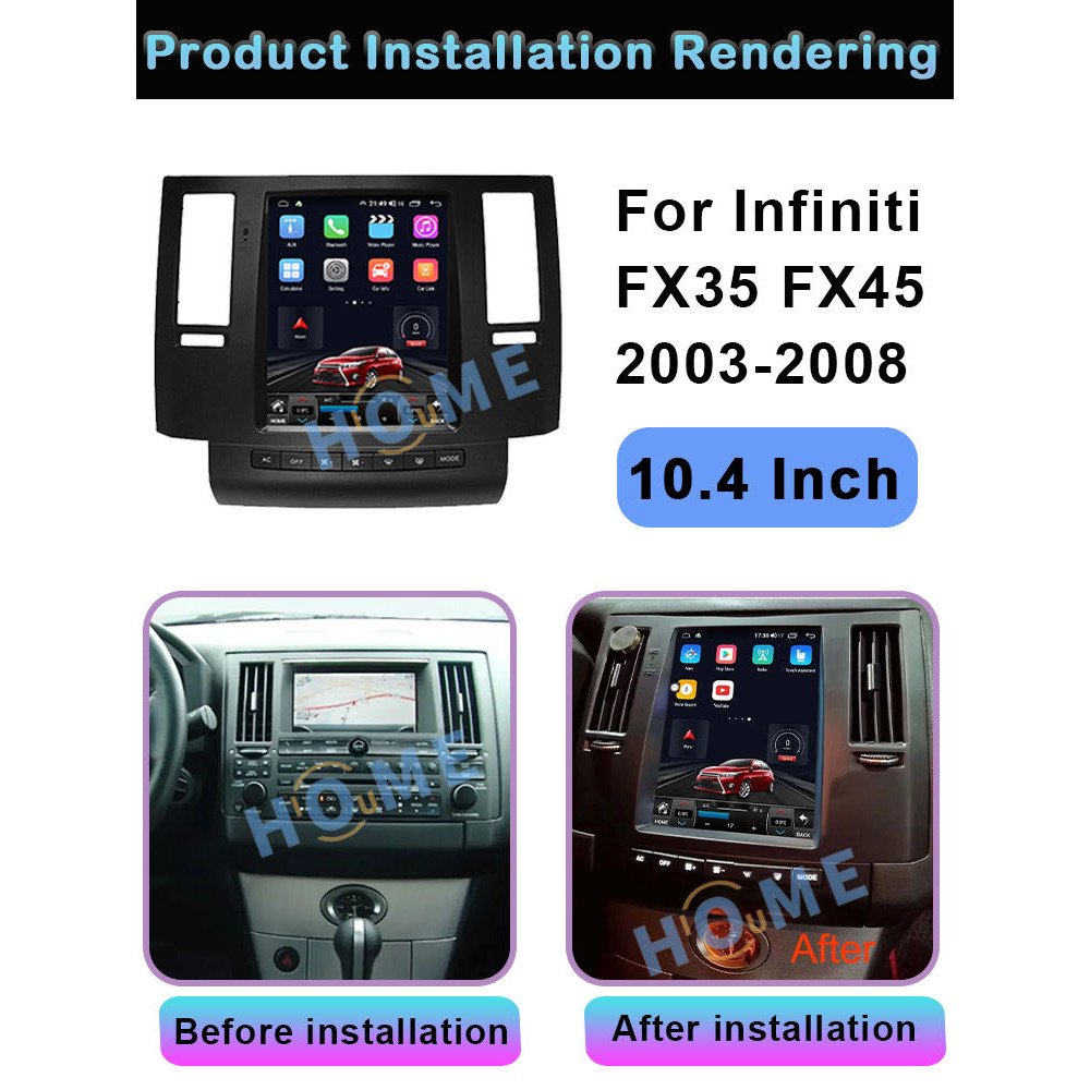 Infiniti FX35 FX45 JX35 Tesla Ekran 2003-2008