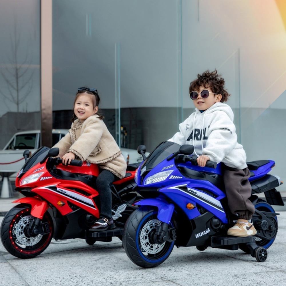 Velocity-R6 12V - Keskin Kuyruklu, Çift Far Tasarımlı, Eğitim Tekerlekli Yarış Motoru