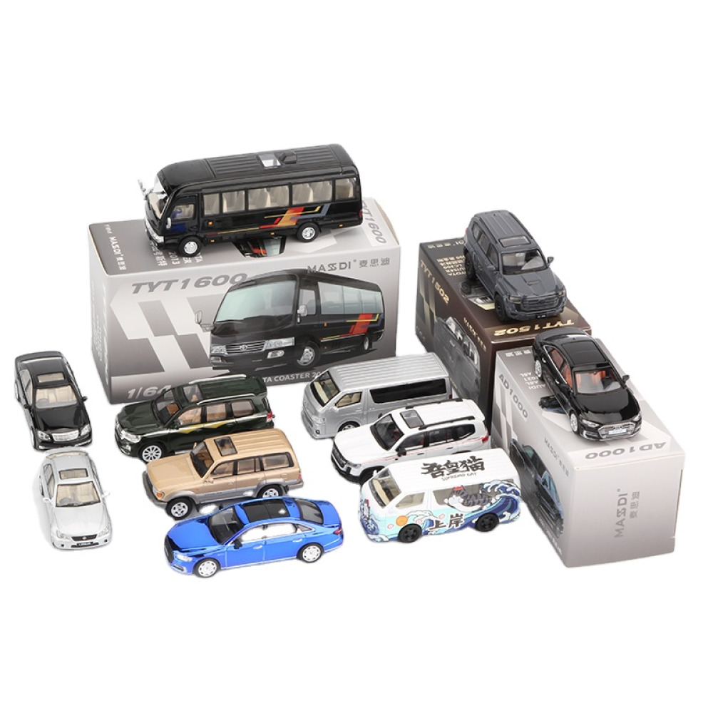 Massdi 1/64 VIP & SUV Serisi - Land Cruiser LC300, Lexus IS300, Escalade Diecast Model Araba