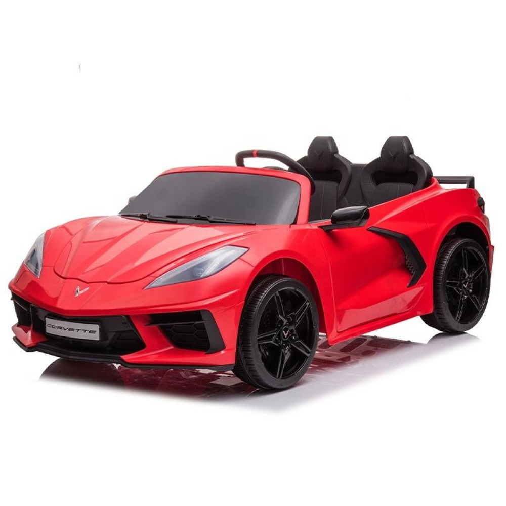 Stingray-V8 12V Super-Sport - Keskin V-Burun Tasarımlı, Yan Hava Kanallı, 12V Çift Motorlu ve Lisanslı Akülü Yarış Arabası