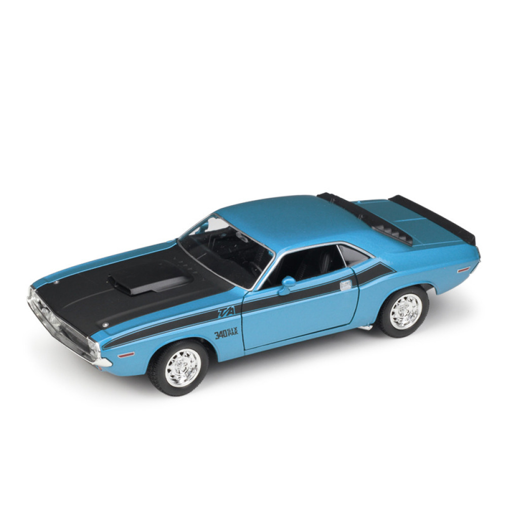 Welly 1/24 1970 Dodge Challenger T/A Diecast Pistlerden Sokaklara Uzanan Safkan Yarışçı