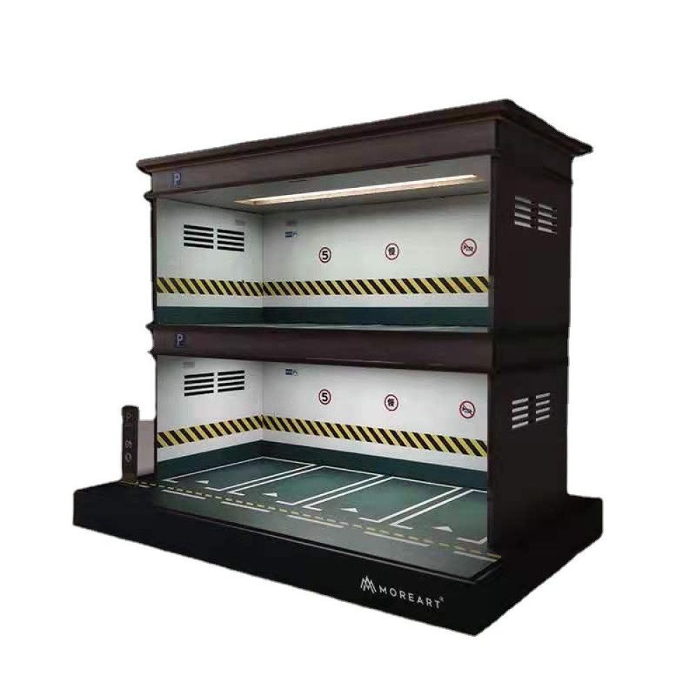 TimeMicro 1/64 LED Işıklı Otopark Diorama – Koleksiyonunuzu Profesyonel Bir Stüdyoya Dönüştürün