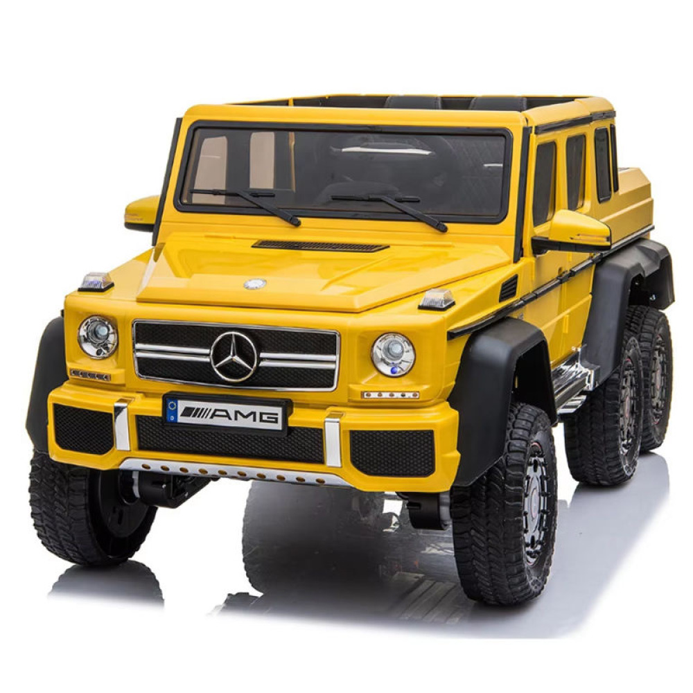 24V Licensed Mercedes-Benz G63 AMG 6x6 - Orijinal Lisanslı, 6 Tekerlekten Çekişli, Ebeveyn Koltuklu ve Çift Pedallı, 100 kg Kapasiteli Dev Akülü Araç