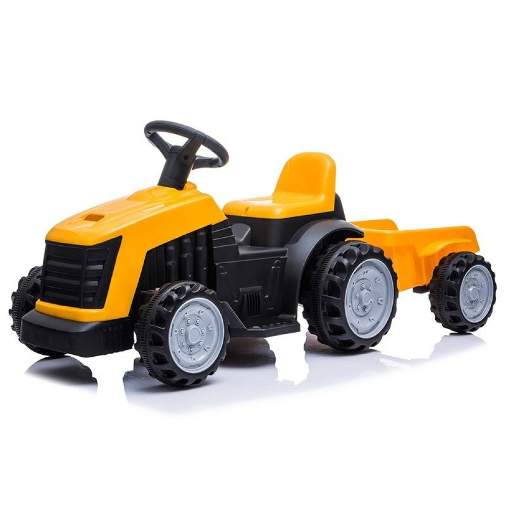 Agro-Cargo 12V Utility Tractor - Arka Taşıma Sepetli, 12V Çift Motorlu, Uzaktan Kumandalı ve Güçlendirilmiş Şasili Akülü İş Makinesi