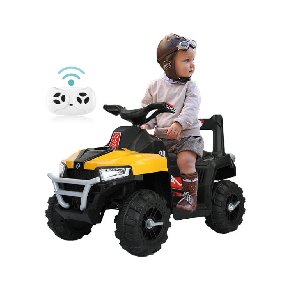 12V Junior-Twin ATV - Çift Kişilik Kompakt Tasarım, Yüksek Yol Tutuşlu Off-Road Tekerlekler ve 2.4G Uzaktan Kumandalı Bebek Macera Quad