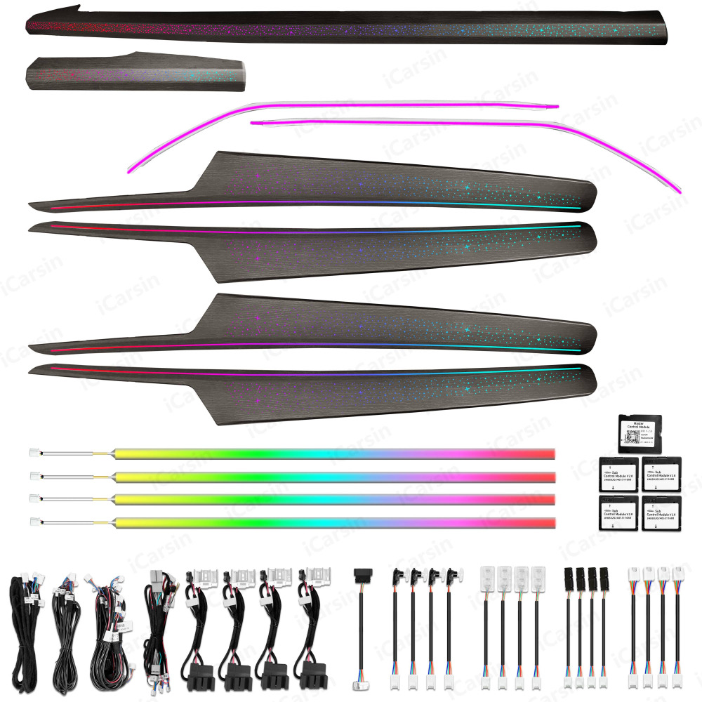 Audi Q5 / SQ5 (2018-2025) İçin Star Dynamic Wood Premium Ambiyans Aydınlatma Sistemi