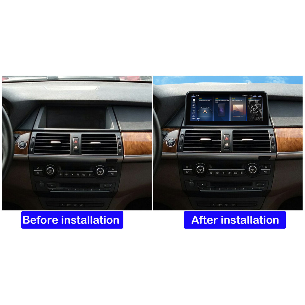 BMW X5 X6 E70 E71 10.25/12.3 inch Android 13 - CarPlay - Android - GPS Navigasyon - Multimedya NBT Ekran 2011-2021