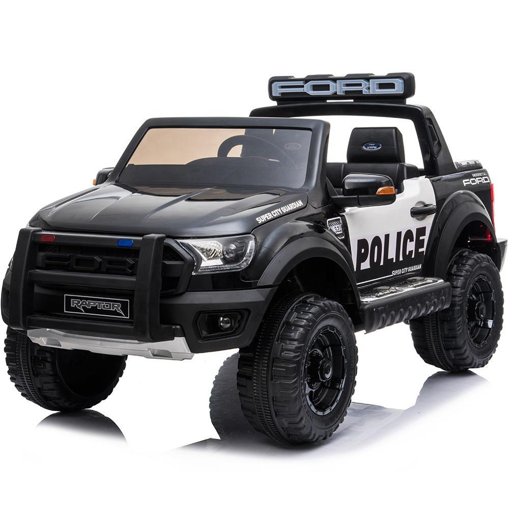 Raptor-Patrol 12V/24V - Çakar Lambalı, Megafonlu, 4x4 Çeker Seçenekli ve Lisanslı Akülü Polis Pick-Up