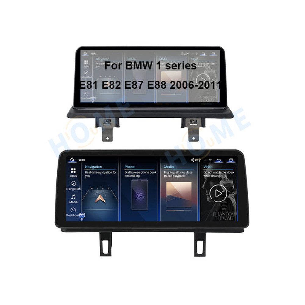 BMW 1 Serisi E81 E82 E87 E88 10.25/12.3 inch Android 13 - CarPlay - Android - GPS Navigasyon - Multimedya CIC Ekran 2006-2011 