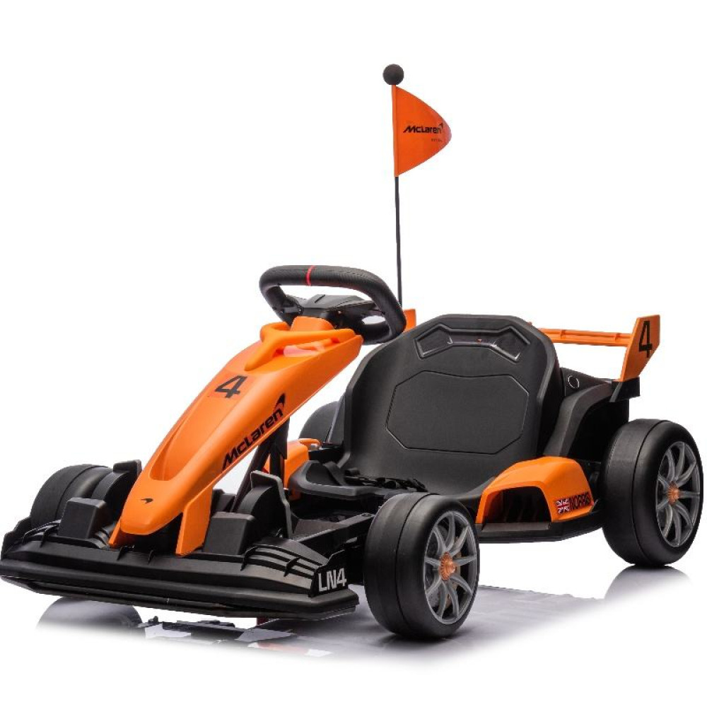 24V Pro-Racing Go-Kart - Yüksek Performanslı Çift Motor, Drift Kabiliyeti, Ayarlanabilir Spor Koltuk ve Uzaktan Kumandalı Yarış Aracı