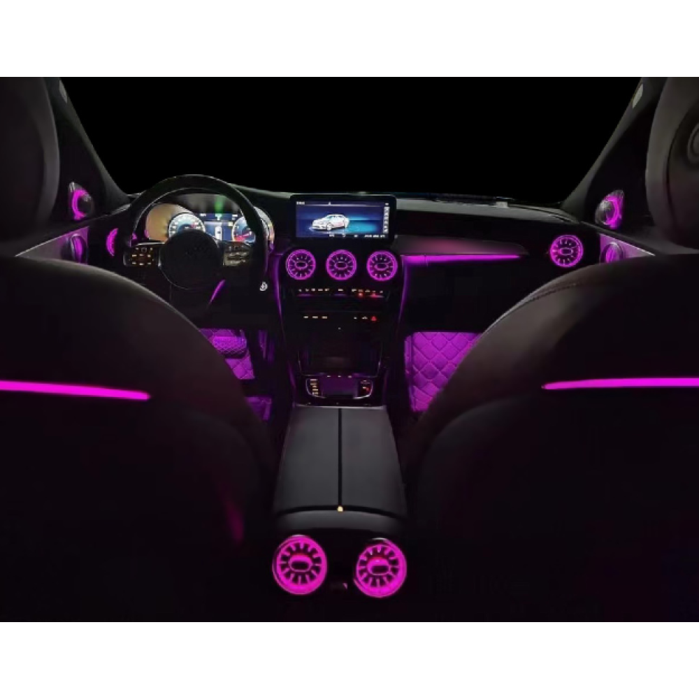 Mercedes Benz W205 C-Class Araç İçi Ambiyans Led Aydınlatma