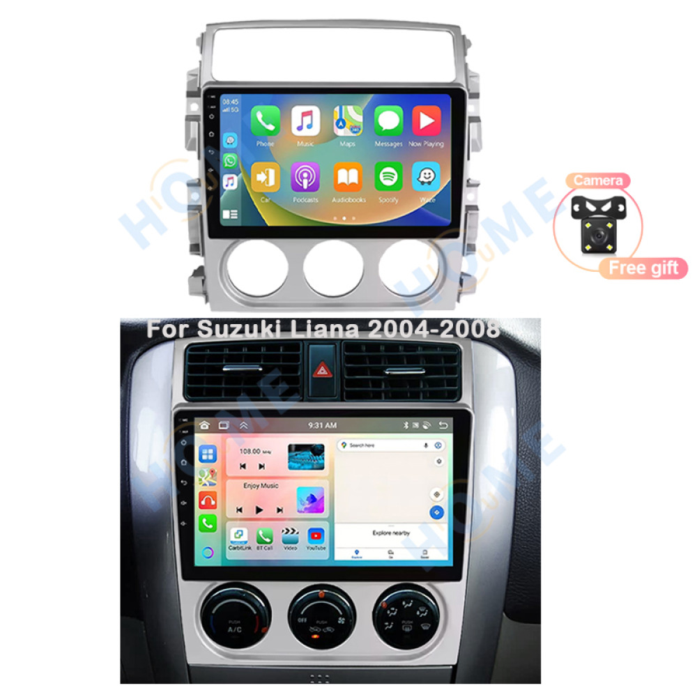 Suzuki Liana Android 14 - CarPlay - Android - GPS Navigasyon - Multimedya Ekran 2004-2008