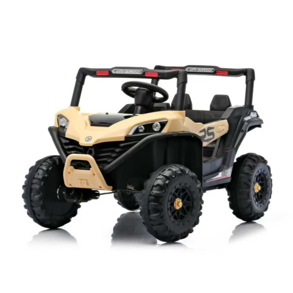 12V Grand UTV Explorer - Gerçek Çift Kişilik, Yüksek Tavanlı, Soft Start ve 2.4G Ebeveyn Uzaktan Kumandalı Lüks Arazi Aracı