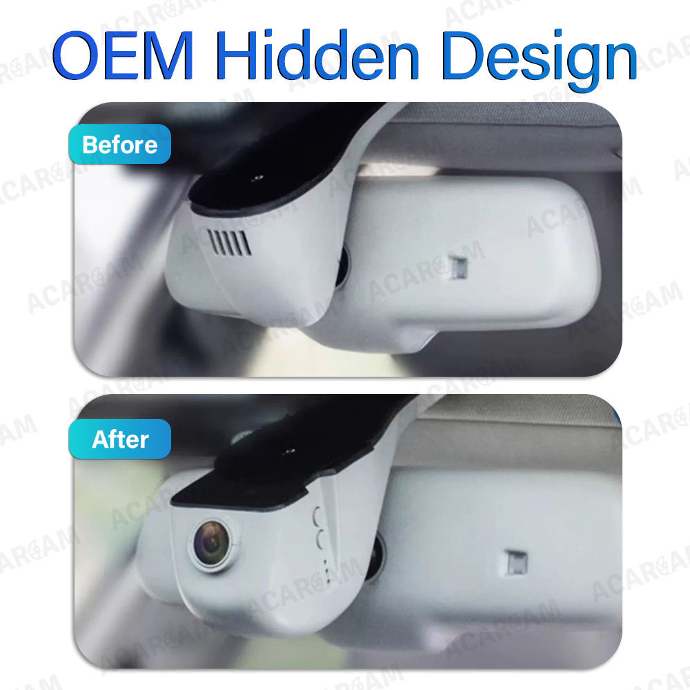 Audi A Serisi, Q3, Q5, Q7 Modele Özel 4K HD OEM Dash Cam Araç Kamerası