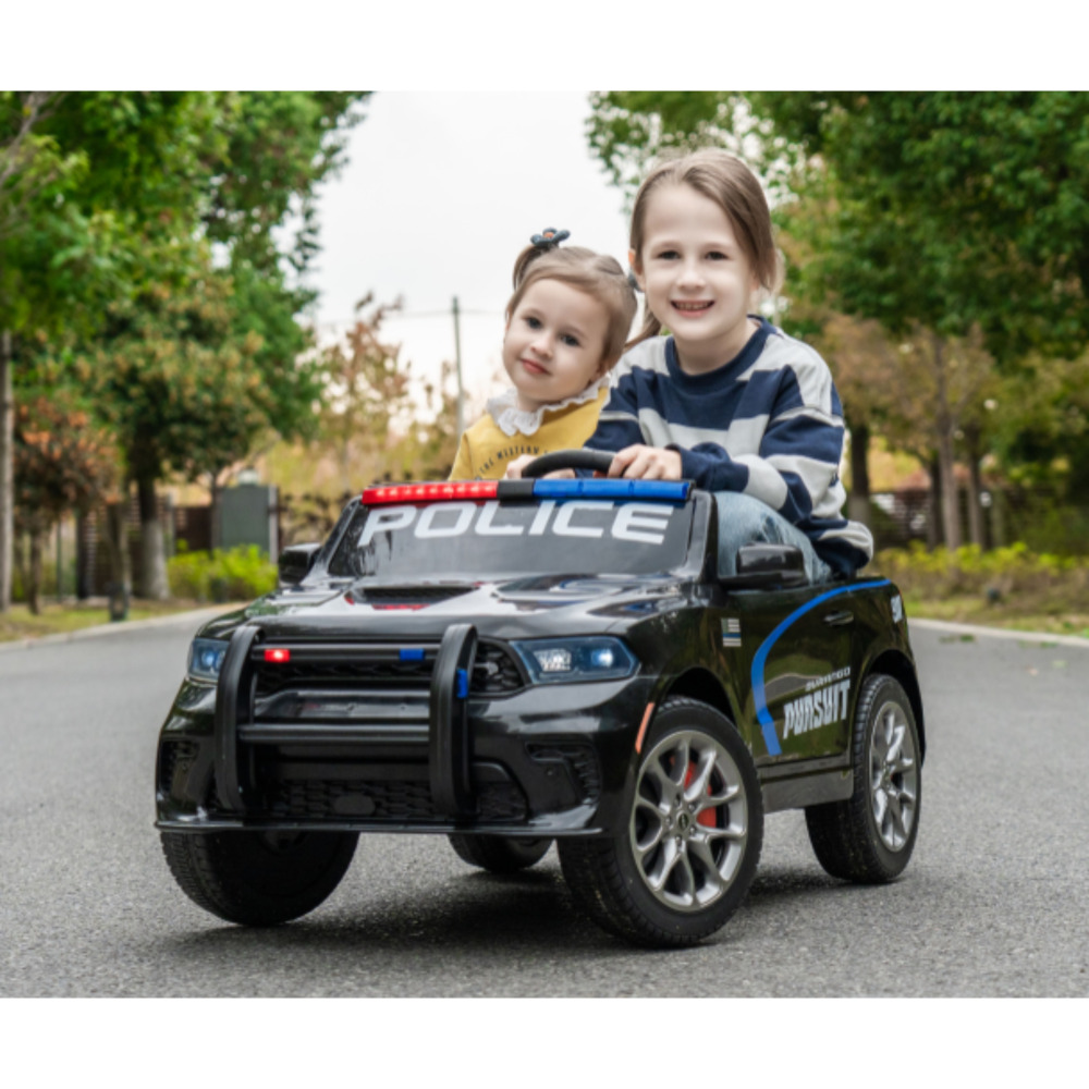 Dodge Durango Lisanslı 12V Polis Devriye Akülü Aracı (Megafon ve Tepe Lambalı)