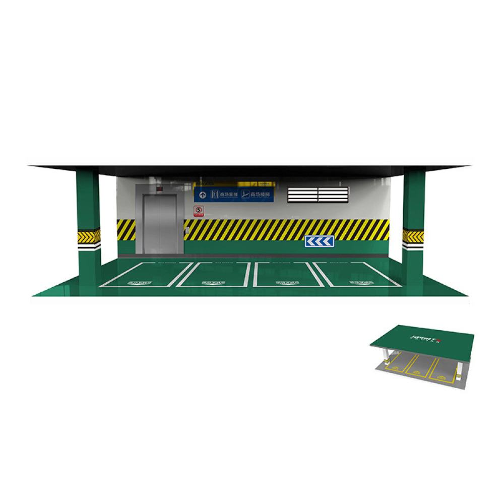 1/32 Ölçekli LED Aydınlatmalı Dörtlü Garaj Sahnesi – Koleksiyonunuz İçin Profesyonel Bir Filo Merkezi