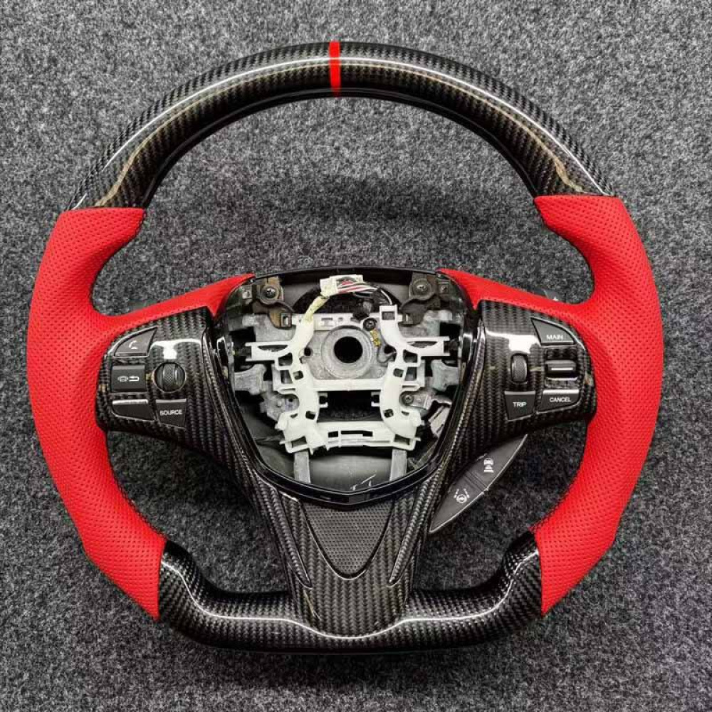 Acura MDX / RDX / ILX / TLX / NSX Serisi %100 Gerçek Karbon Fiber Spor Direksiyon