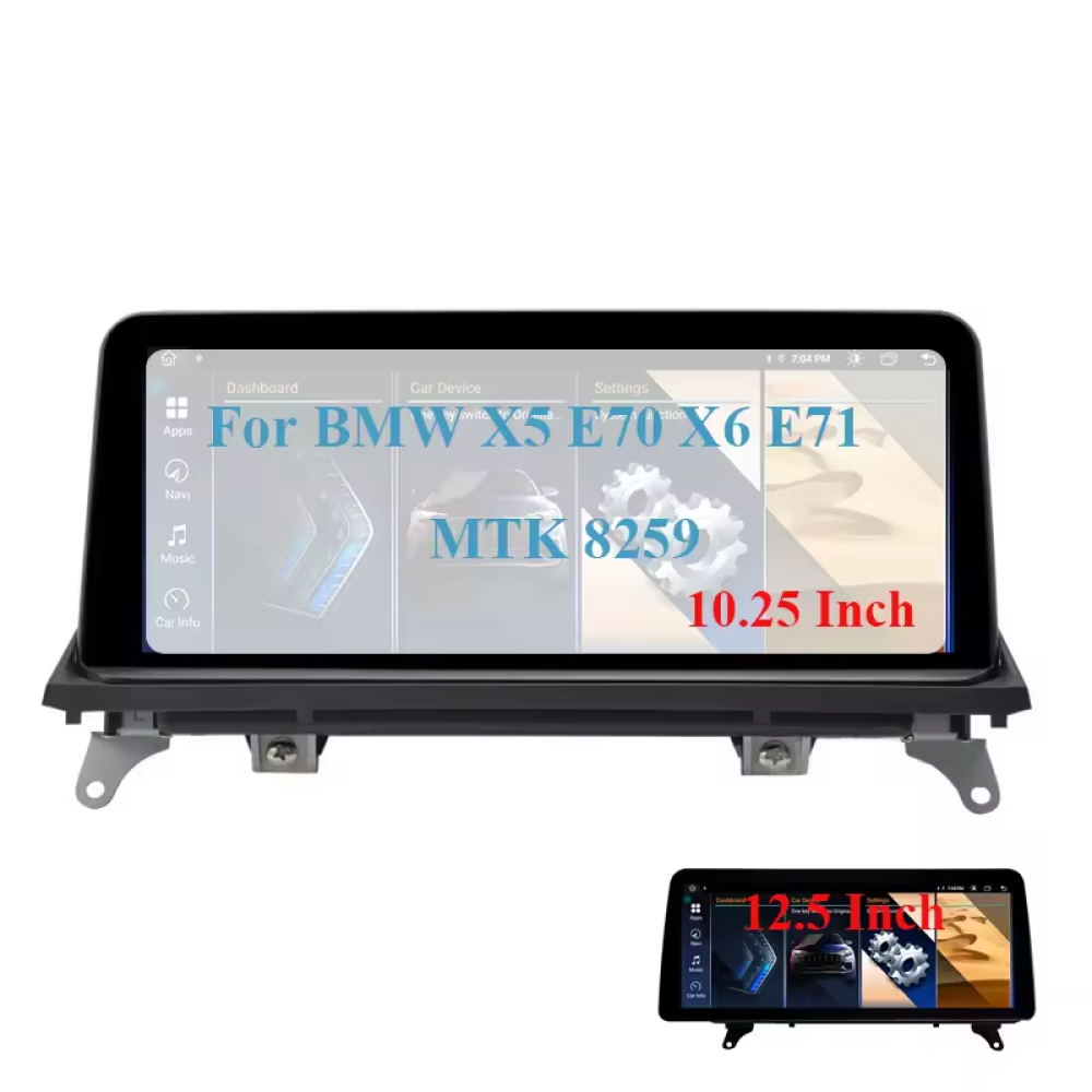 BMW X5 X6 E70 E71 F15 F16 10.25/12.5 inch Android 13 - CarPlay - Android - GPS Navigasyon - Multimedya NBT Ekran 2007 - 2017