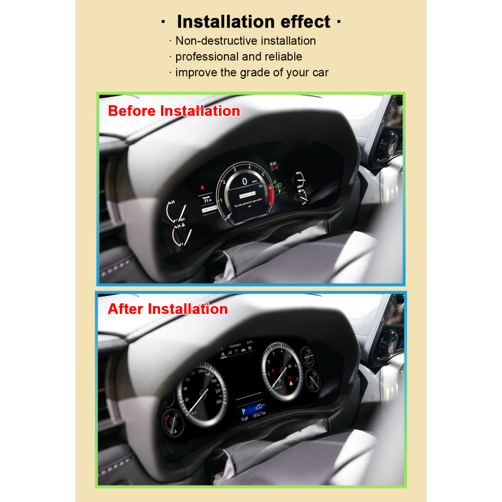 Lexus LX570 Hayalet Ekran Gösterge 2008-2022