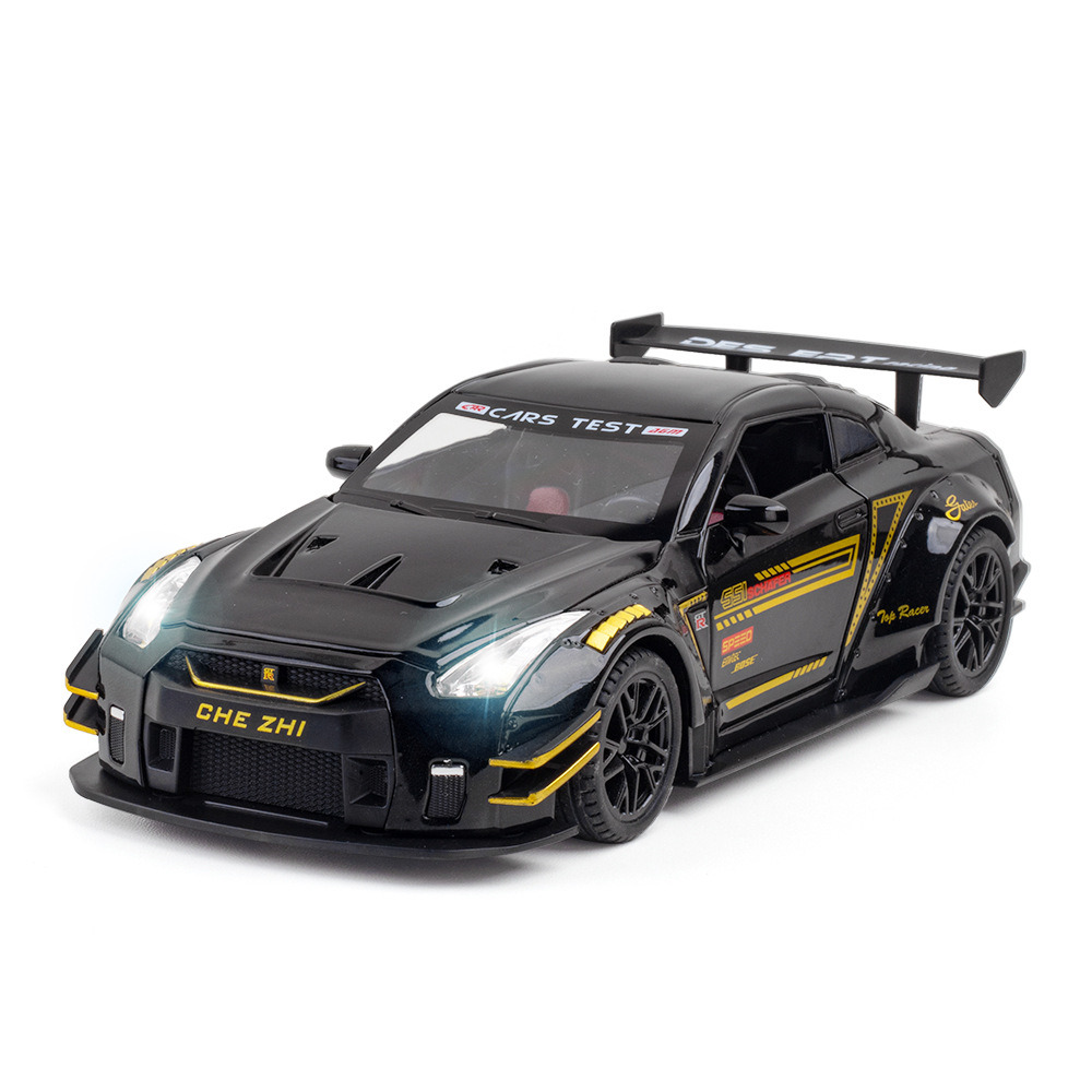 CHEZHI 1/24 Nissan GT-R (R35) Racing – Godzilla Efsanesi Metalik Gövde ve VIP Diecast İşçiliğiyle