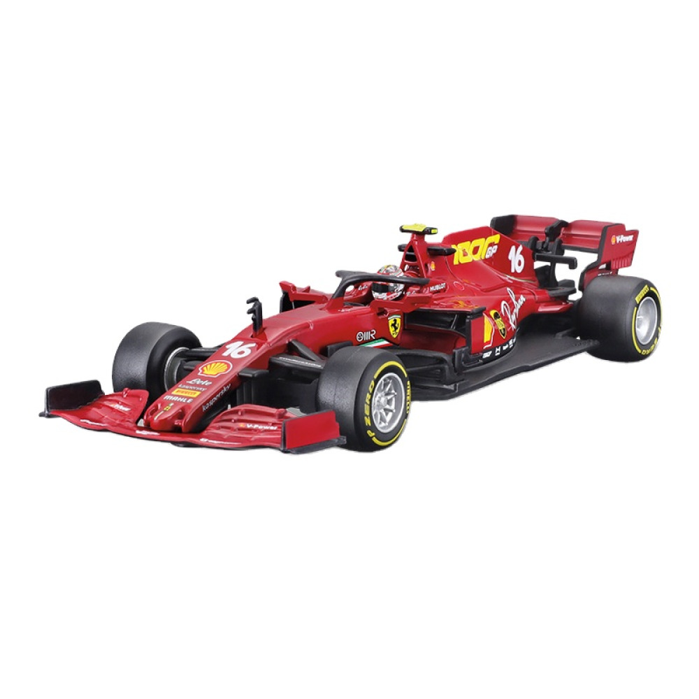 Bburago 1/43 Ferrari SF1000 (#16 Charles Leclerc) With Helmet Diecast – 1000. Yarışın Anısına Kask Detaylı Özel Seri