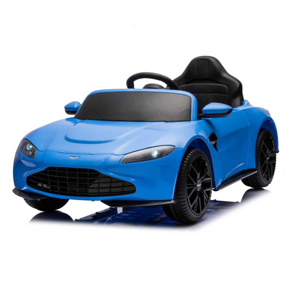 Lisanslı Aston Martin 12V - Orijinal Logolu, Deri Koltuklu, EVA Yumuşak Lastikli ve Uzaktan Kumandalı Premium Akülü Araba