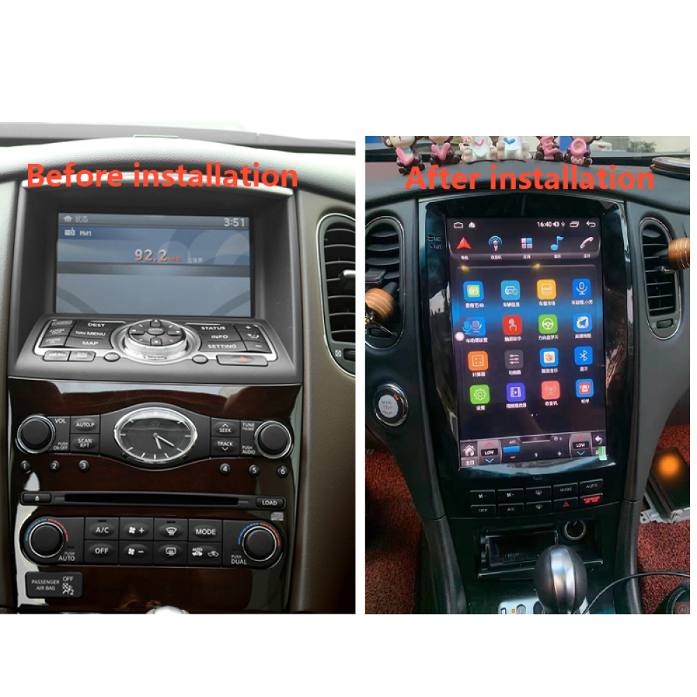 Infiniti QX50 QX60 QX70 Tesla Ekran 2007-2019