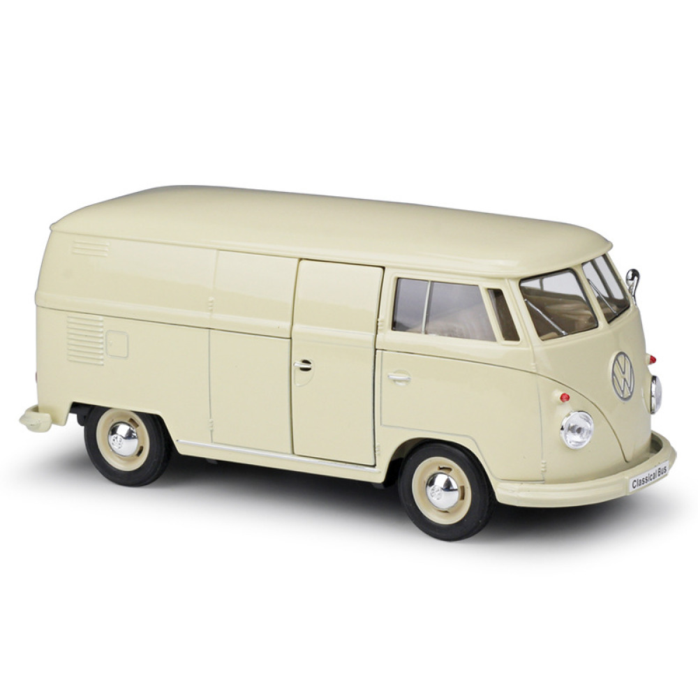 Welly 1/24 1963 Volkswagen T1 Bus (Panel Van) Diecast Ticari Dehanın ve Retro Tarzın İkonu