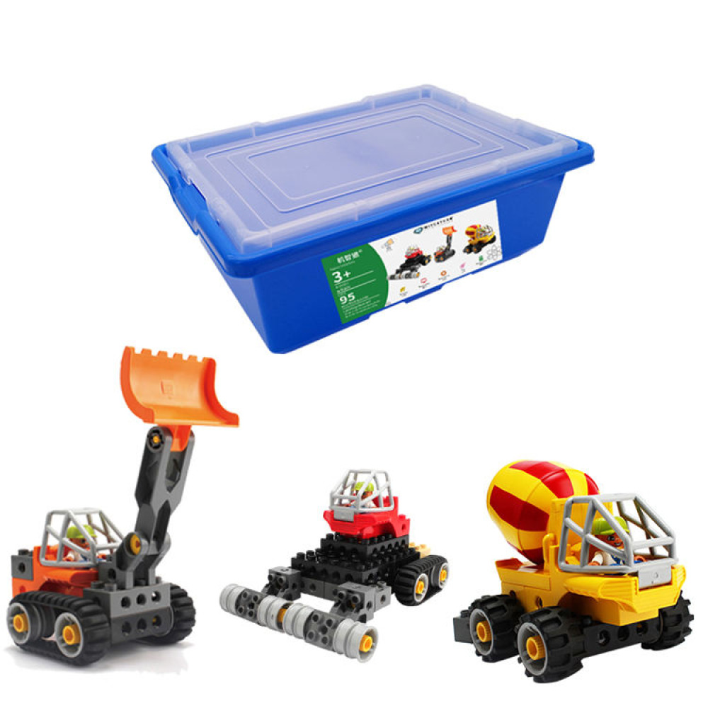 EduWeDo 45002 Teknoloji ve İnşaat Makineleri Seti – 95 Parça Büyük Boy STEM Eğitim Kiti ve Mekanik Tasarım Atölyesi