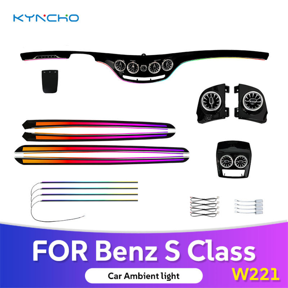 Mercedes-Benz S-Class W221 (2005-2013) Magic Turbine ve 64 Renk LED Aydınlatma Sistemi