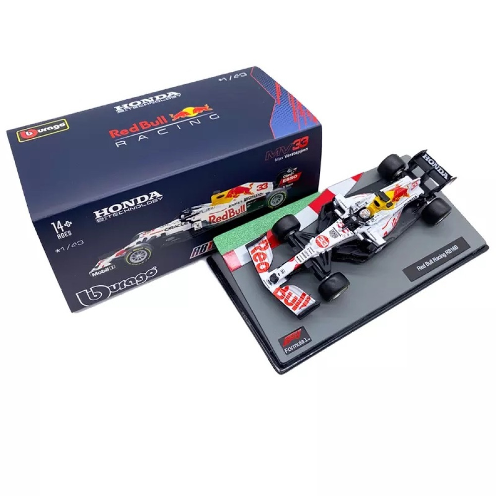Bburago 1/43 Red Bull Racing RB16B (Honda) – Formula 1 Pistlerinin Şampiyon Ruhu Diecast Koleksiyonunuzda