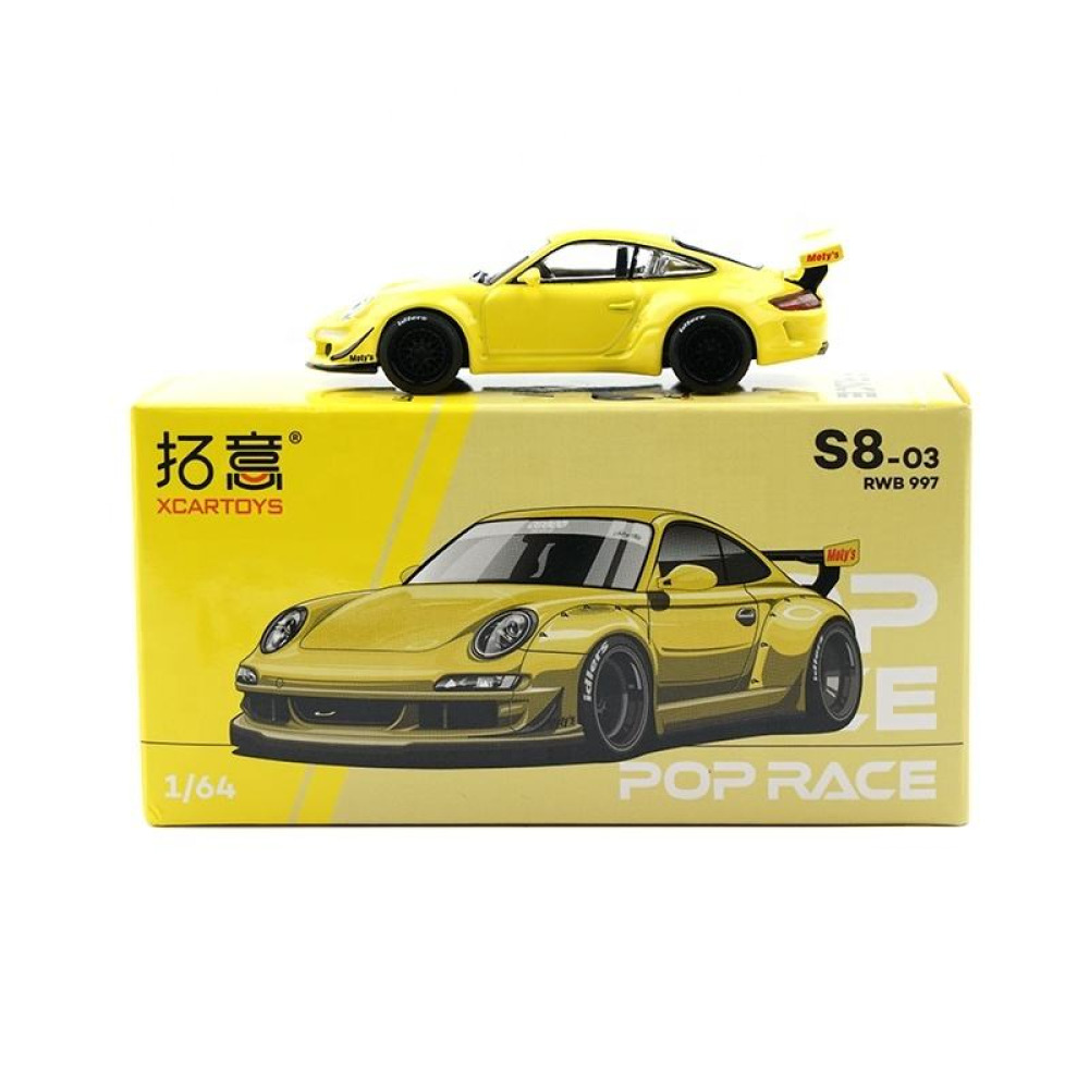 Pop Race x XCarToys 1/64 RWB Porsche 997 & Supra A90 - Geniş Gövde Efsaneleri Diecast Model Araba