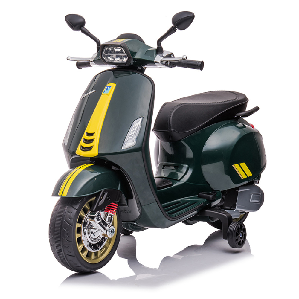 Vespa-Quad GTS 12V - Vespa Tasarımlı, 4 Tekerlekli ATV Şasili, 12V Çift Motorlu ve Lisanslı Akülü Quad