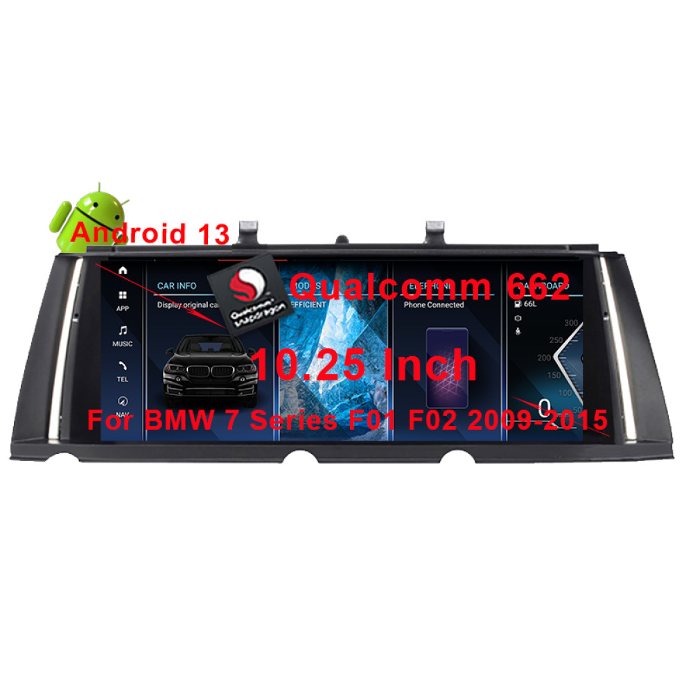 BMW 7 Serisi F01 F02 10.25 /12.3 inch Android 13 - CarPlay - Android - GPS Navigasyon - Multimedya NBT Ekran 2009-2015