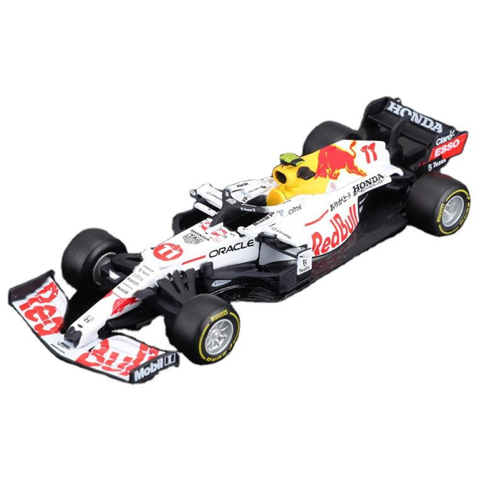Bburago 1/43 Red Bull Racing RB16B (#33 Verstappen & #11 Perez) Diecast Şampiyonluğun Mimarı ve Formula 1'in Yeni Kralı