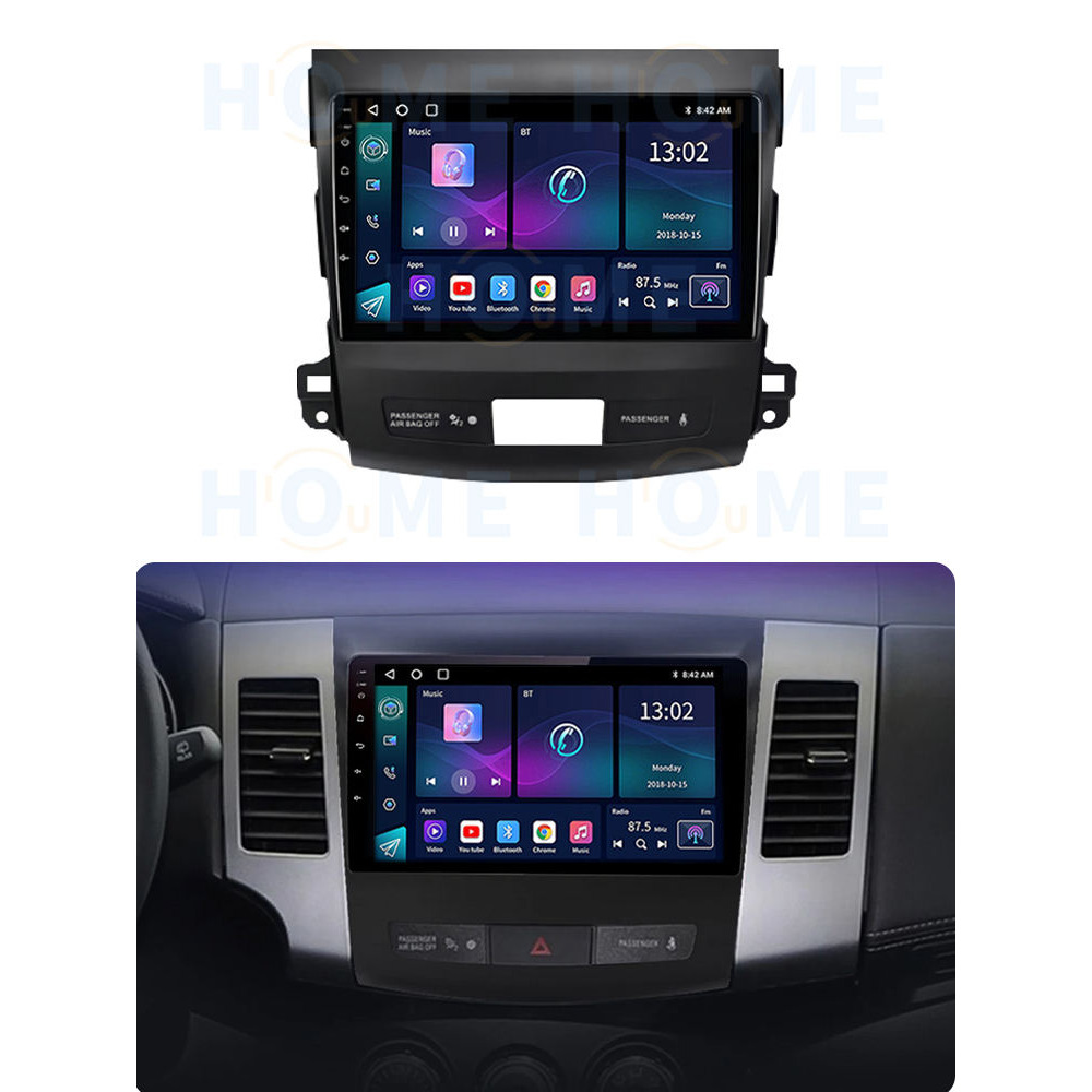 Mitsubishi Outlander 9 inch Android 14 - CarPlay - Android - GPS Navigasyon - Multimedya Ekran 2007-2012