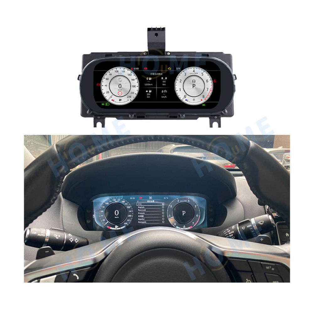 Jaguar XE/PACE 2016-2020 İçin Dijital Gösterge - LCD Speedometre Panel, Sanal Kokpit, GPS Navigasyon Destekli