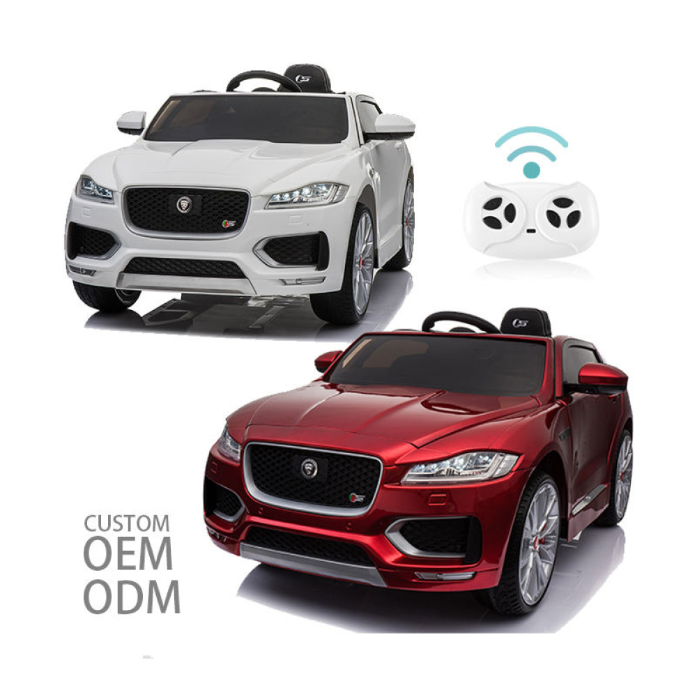 12V Licensed Jaguar F-Type SVR - Orijinal Lisanslı, Yumuşak EVA Tekerlekli, Deri Koltuklu, 2.4G Uzaktan Kumandalı ve Bluetooth'lu Premium Akülü Spor Otomobil