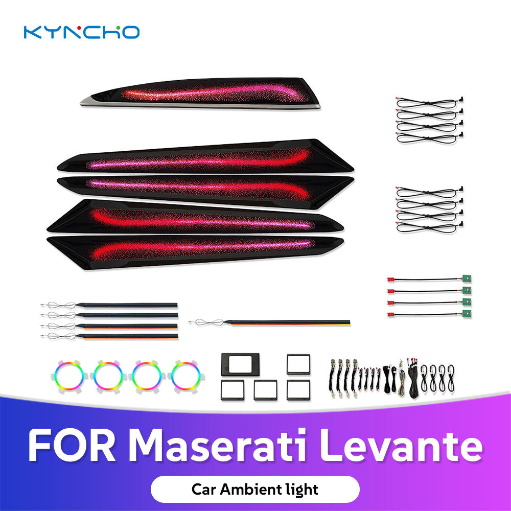 Maserati Ghibli Intelligent LED & Neon Flowing Symphony İç Mekan Ambiyans Aydınlatma Sistemi