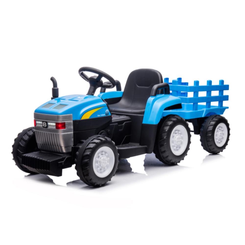 12V Premium Çiftlik Traktörü - Çıkarılabilir Römorklu, Güçlü Çeker ve Ebeveyn Uzaktan Kumandalı Akülü İş Makinesi