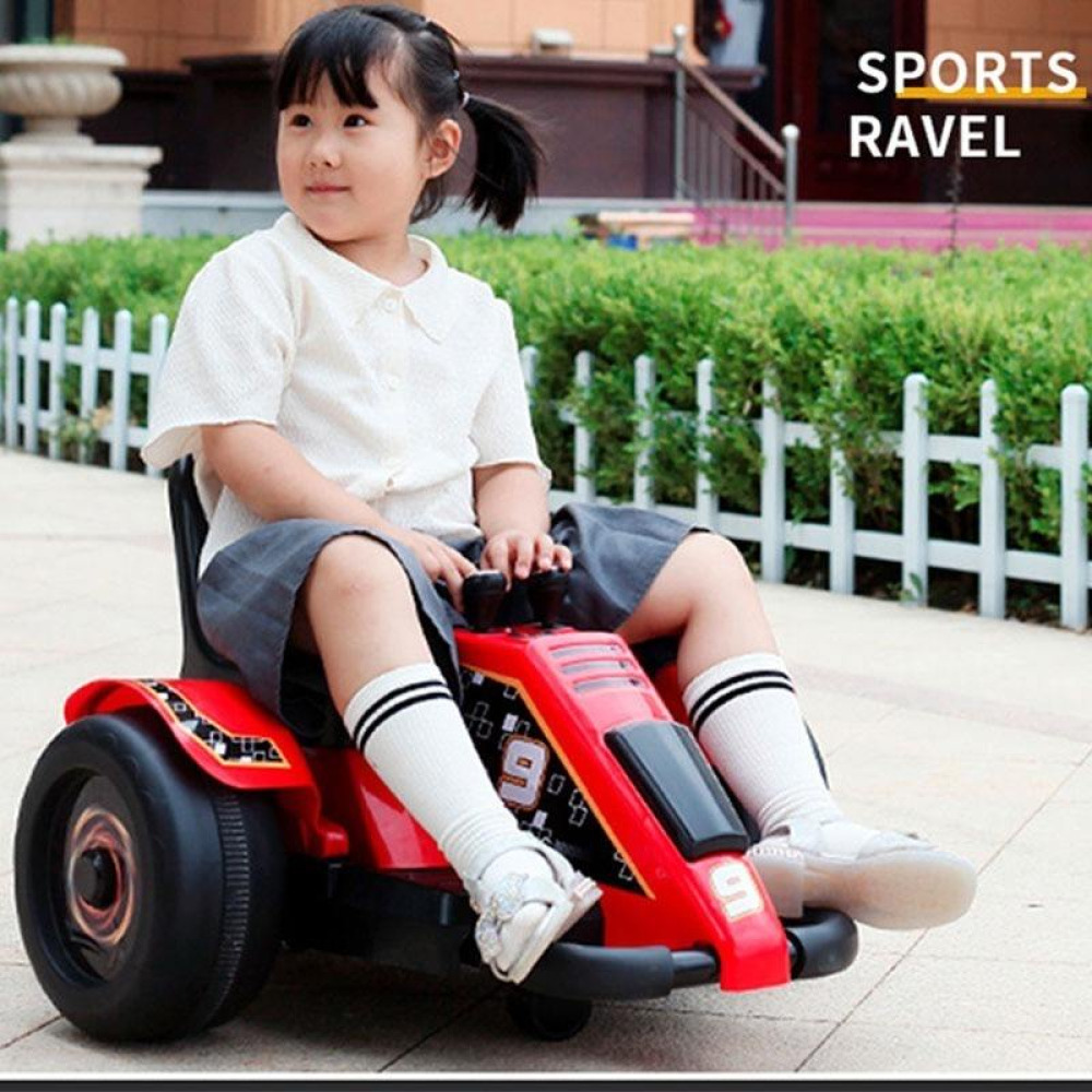 Luna-Rock 360 & Swing - Hem Akülü Çarpışan Araba Hem Elektronik Sallanan At Modu, Uzaktan Kumandalı ve Işıklı İnteraktif Eğlence Aracı